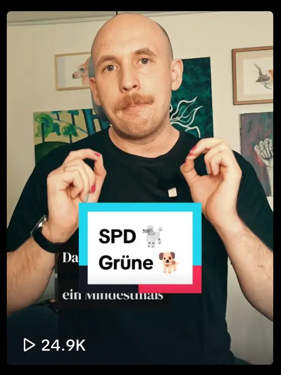Honey Balecta: TikTok zu Grünen und SPD Screenshot
